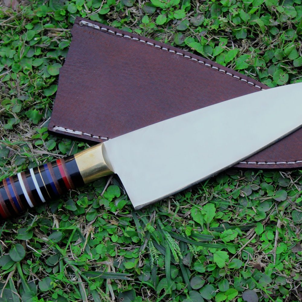 Americana Classic - Custom Handmade Stainless Steel Chef Knife by Wilderness Chefs