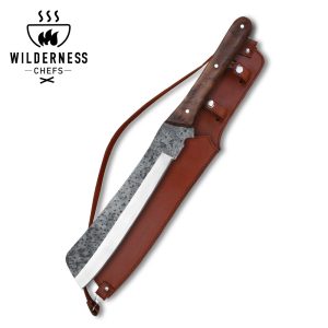 Custom Hand Forged Carbon Steel Bushcraft Knife by Wilderness Chefs®